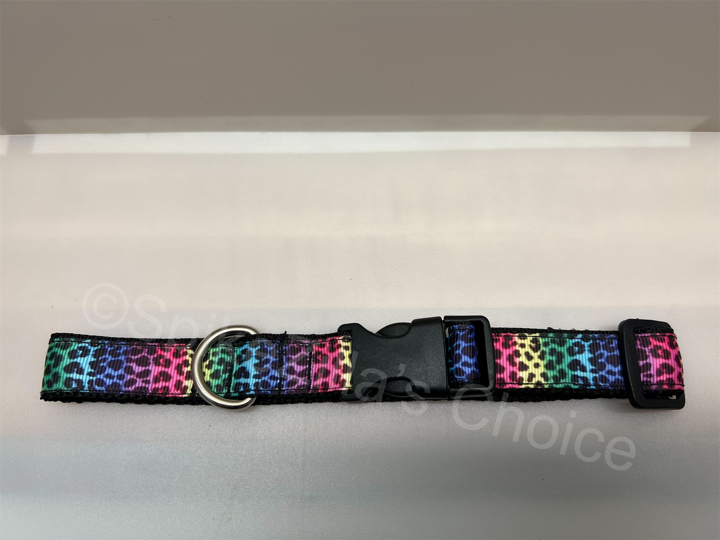 Extra Small 3/4" Multicolor Leopard Print