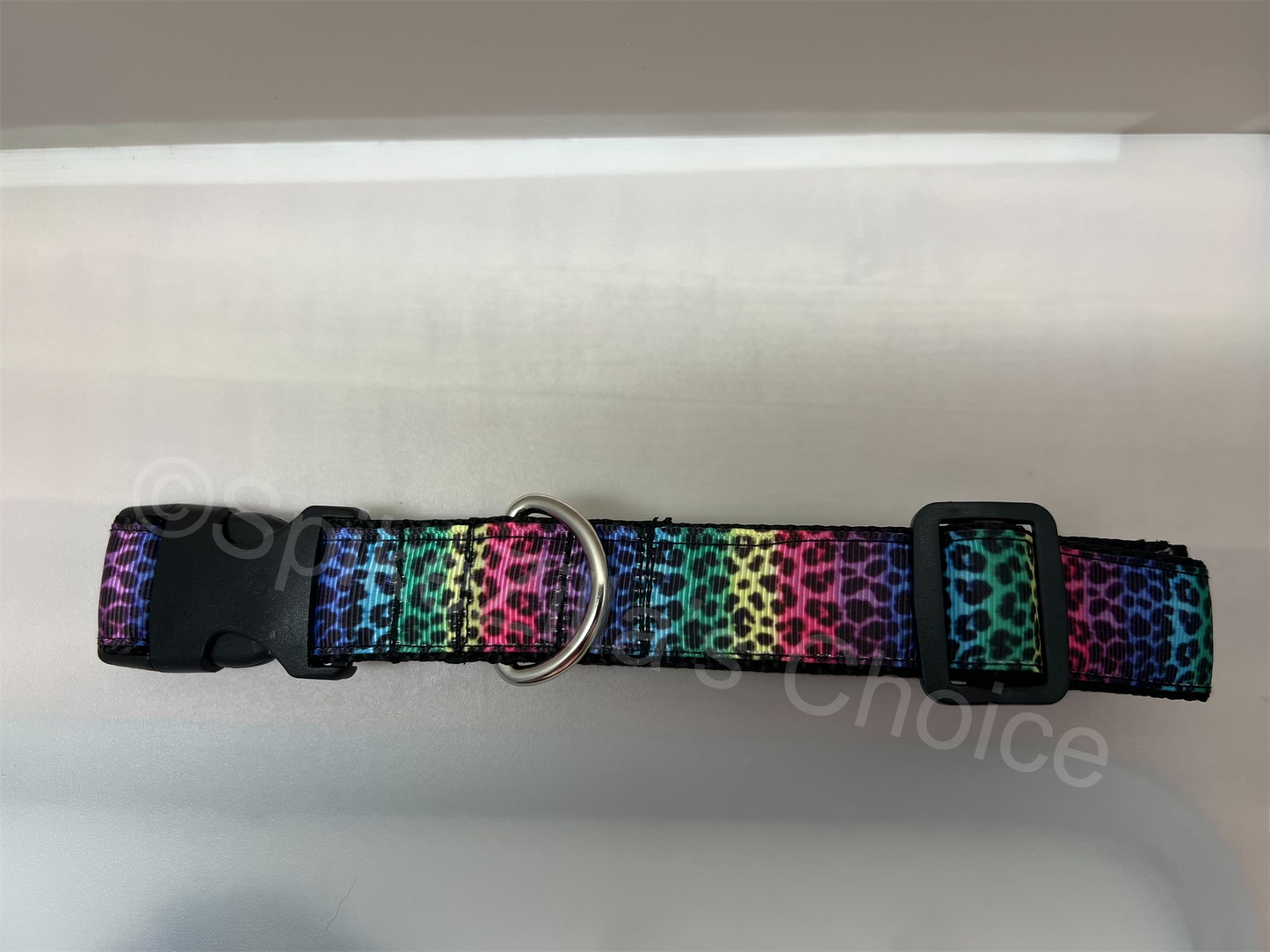 Small 3/4" Multicolor Leopard Print